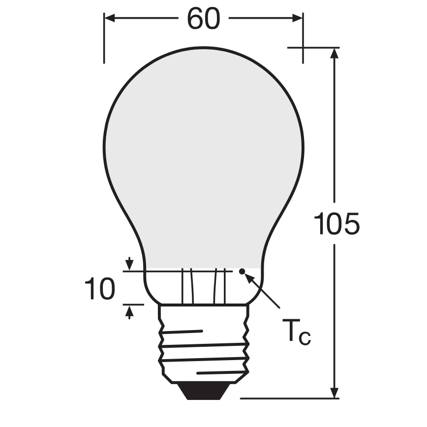Lâmpada LED dimerizável SUPERSTAR CLASSIC A60 E27/4,8W/230V 4000K - Osram