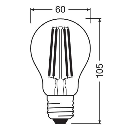 Lâmpada LED dimerizável SUPERSTAR VINTAGE E27/11W/230V 4000K - Osram