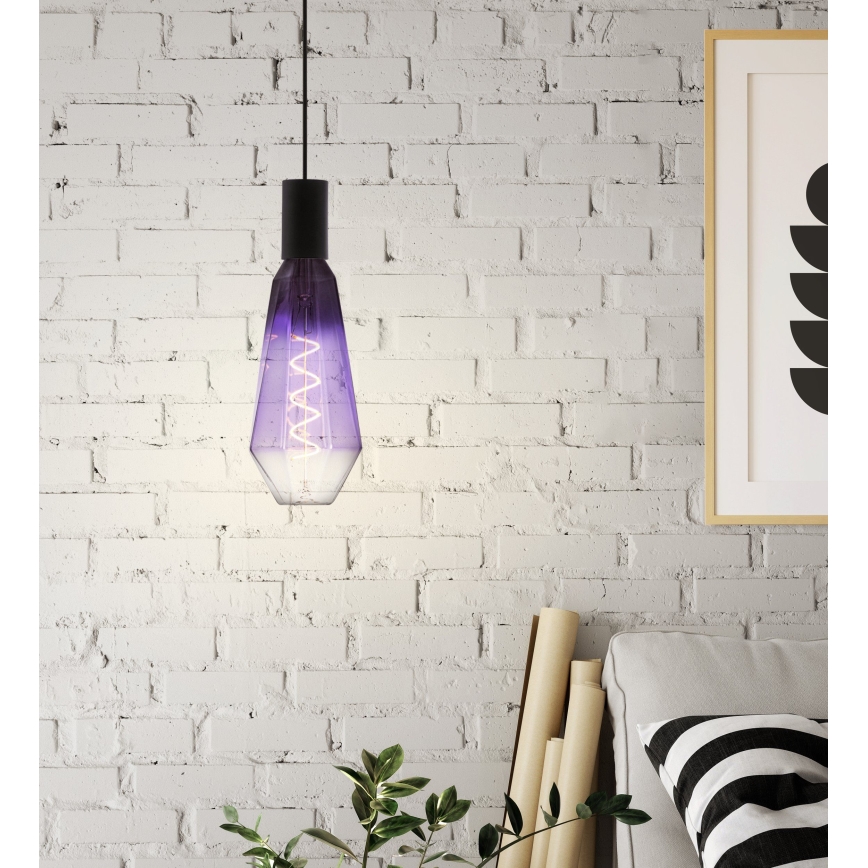 Lâmpada LED dimerizável VINTAGE E27/4W/230V 1800K roxa - Eglo 110237