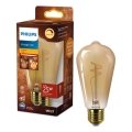 Lâmpada LED dimerizável VINTAGE Philips ST64 E27/3,1W/230V 1800K