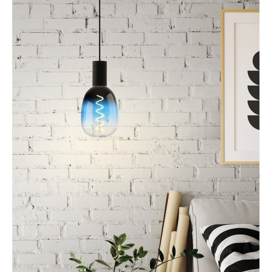 Lâmpada LED dimerizável VINTAGE T120 E27/4W/230V 2000K azul - Eglo 110224