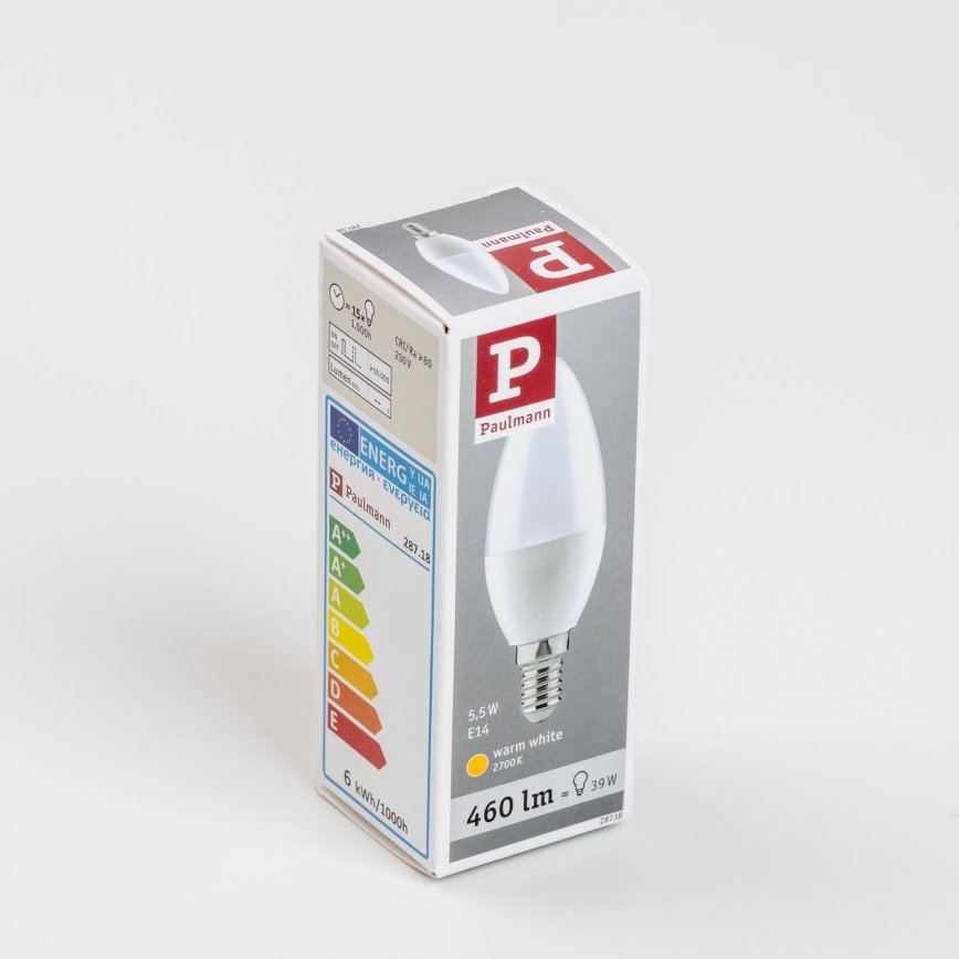 Lâmpada LED E14/5,5W/230V 2700K - Paulmann 28718