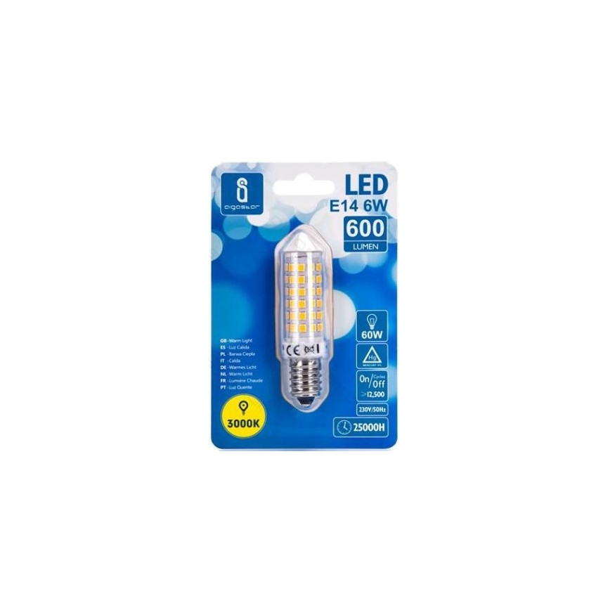 Lâmpada LED E14/6W/230V 3000K - Aigostar