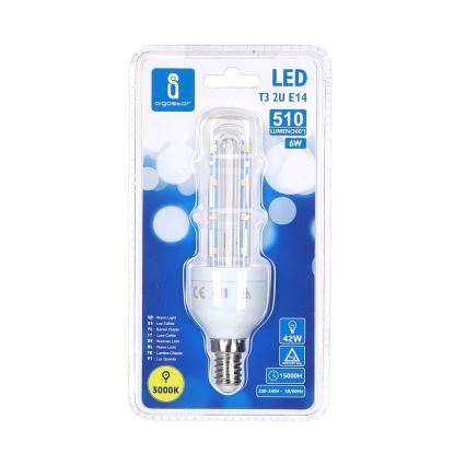 Lâmpada LED E14/6W/230V 3000K - Aigostar