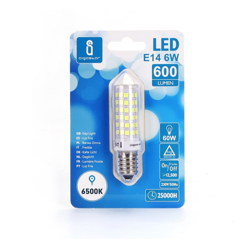 Lâmpada LED E14/6W/230V 6500K - Aigostar