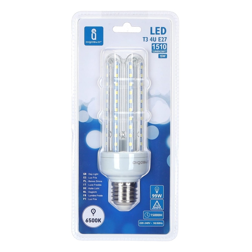 Lâmpada LED E27/15W/230V 6500K - Aigostar