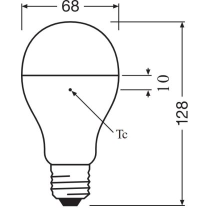 Lâmpada LED E27/19W/230V 6500K - Osram