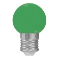Lâmpada LED E27/1W/230V 5500-6500K verde