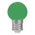 Lâmpada LED E27/1W/230V 5500-6500K verde