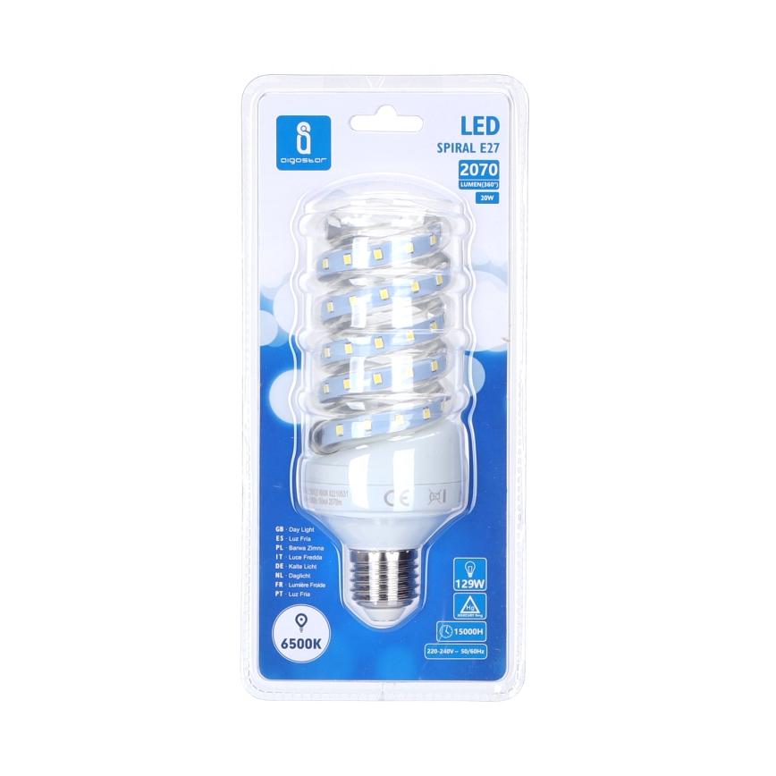 Lâmpada LED E27/20W/230V 6500K - Aigostar