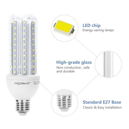 Lâmpada LED E27/23W/230V 6500K - Aigostar