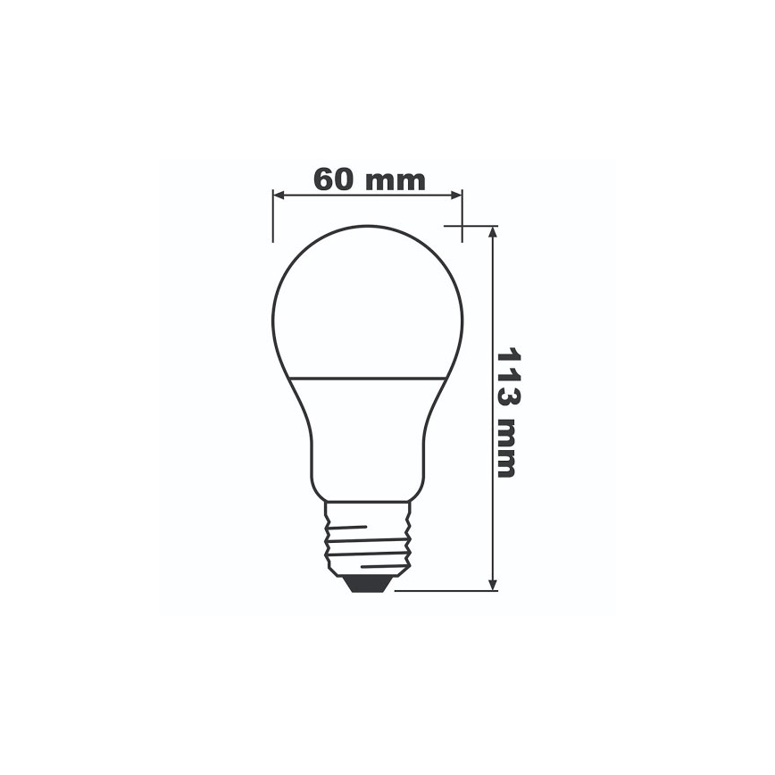 Lâmpada LED ECO E27/8,5W/230V 2700K 806lm