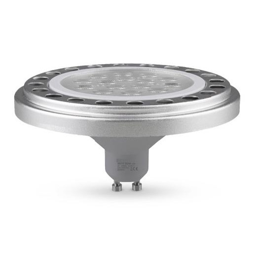 Lâmpada LED ECOLINE AR111 GU10/15W/230V 3000K 30° prateado - Brilagi