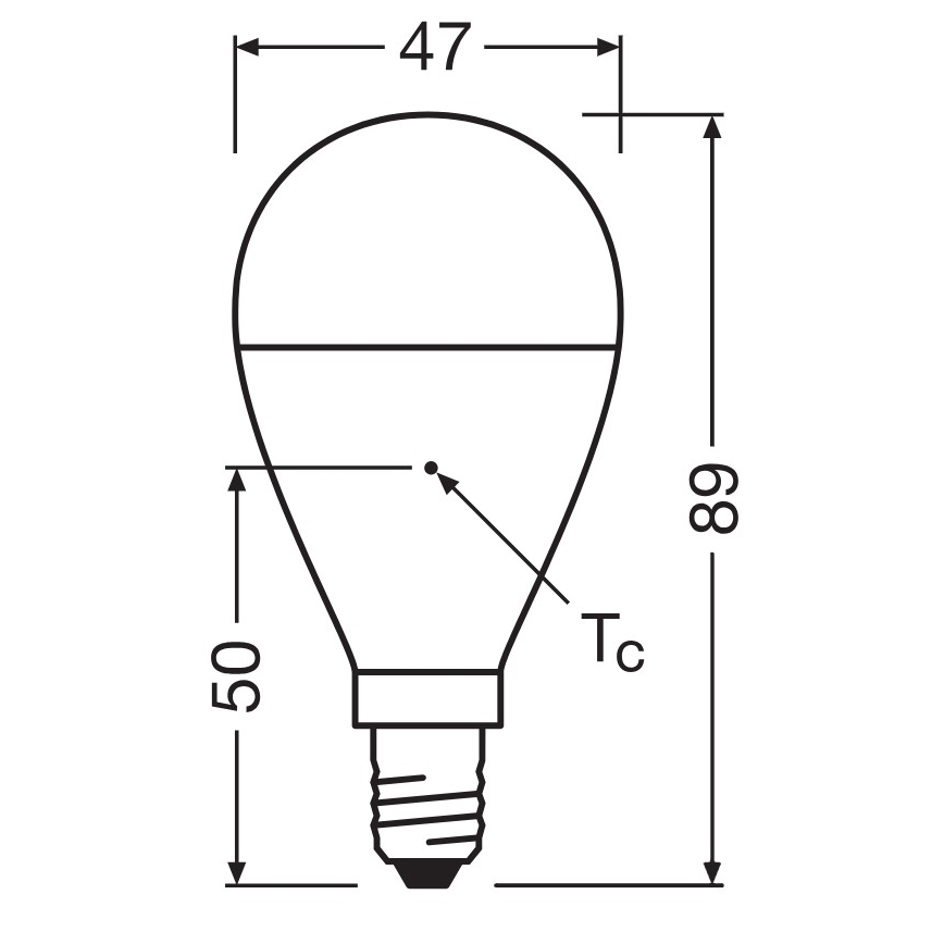 Lâmpada LED em plástico reciclado P45 E14/7,5W/230V 2700K - Osram
