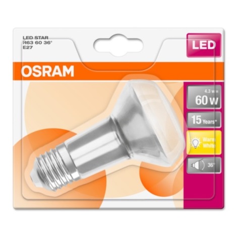 Lâmpada LED ESTRELA E27/4,3W/230V 2700K - Osram