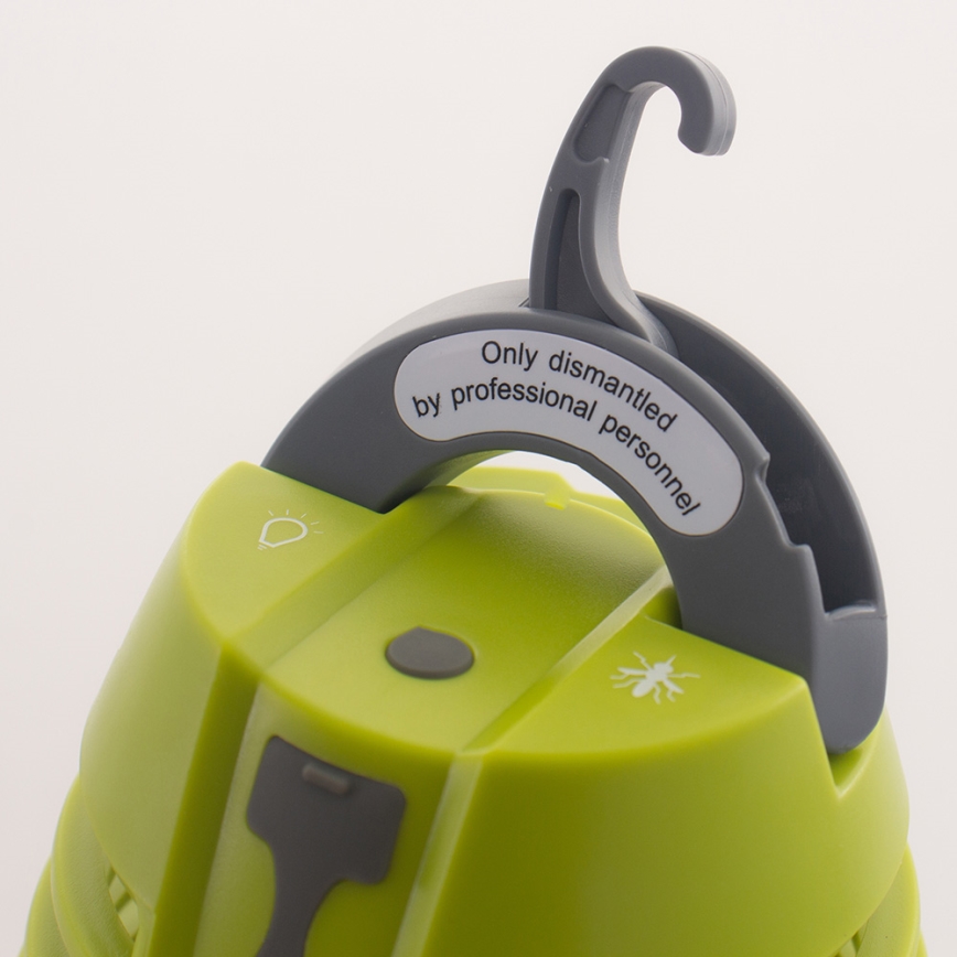 Lâmpada LED Exterior com Apanhador de Insetos LED/5W/USB 1800mAh IP44