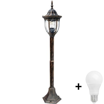 Lâmpada LED exterior FLORENCJA 1xE27/10W/230V IP43