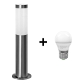 Lâmpada LED Exterior LIVIA 1xE27/7W/230V 4000K IP44