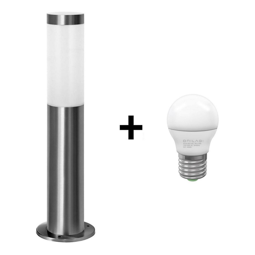 Lâmpada LED Exterior LIVIA 1xE27/7W/230V 4000K IP44