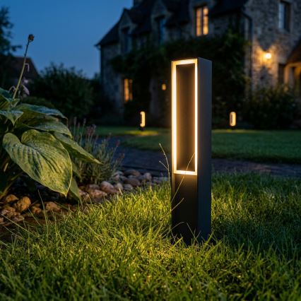 Lâmpada LED exterior MODO LED/8W/230V 4000K IP44 50 cm preta