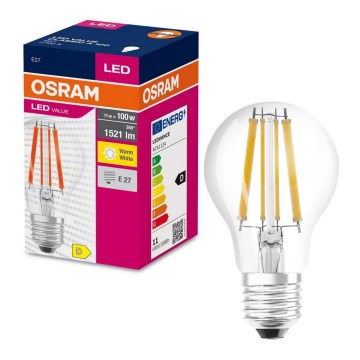 Lâmpada LED FILAMENT A100 E27/11W/230V 2700K - Osram
