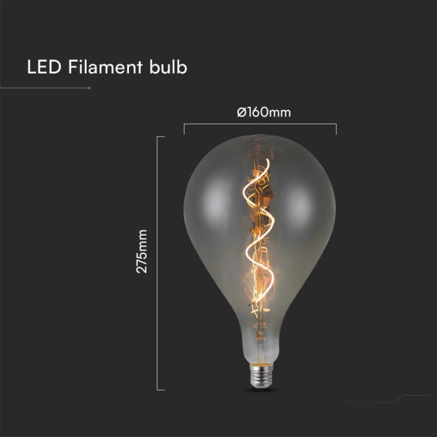 Lâmpada LED FILAMENT A160 E27/4W/230V 2700K