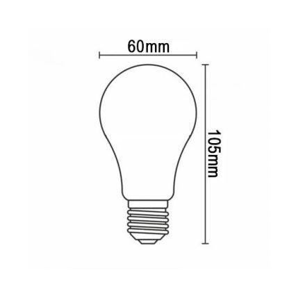 Lâmpada LED FILAMENT A60 E27/12W/230V 330° 3000K