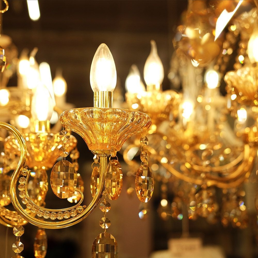 Lâmpada LED FILAMENT AMBER E14/4W/230V 2200K