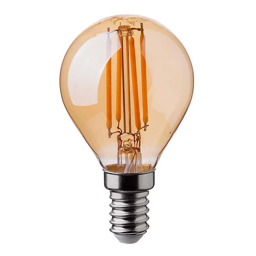 Lâmpada LED FILAMENT AMBER P45 E14/4W/230V 2200K