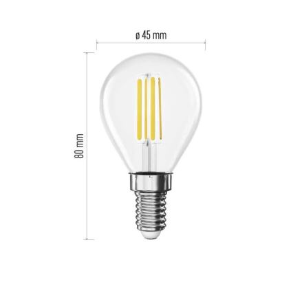Lâmpada LED FILAMENT E14/3,8W/230V 2700K