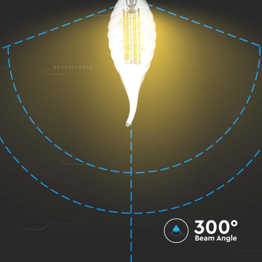 Lâmpada LED FILAMENT E14/4W/230V 3000K