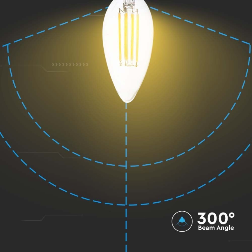 Lâmpada LED FILAMENT E14/4W/230V 4000K