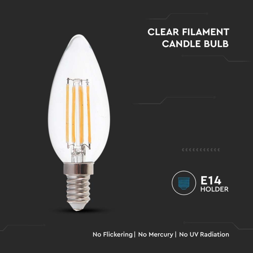 Lâmpada LED FILAMENT E14/4W/230V 4000K