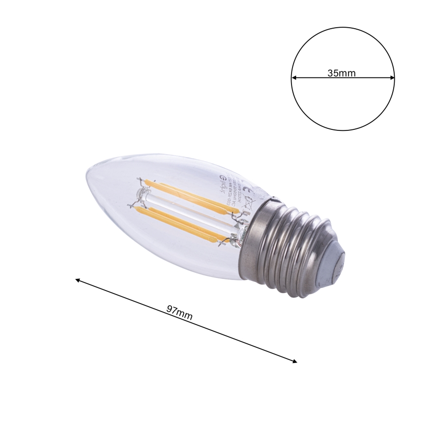 Lâmpada LED FILAMENT E27/4W/230V 2700K