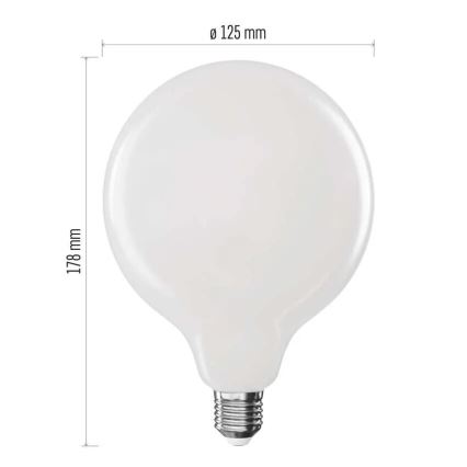 Lâmpada LED FILAMENT G125 E27/18W/230V 2700K