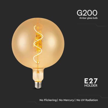 Lâmpada LED FILAMENT G200 E27/4W/230V 2700K