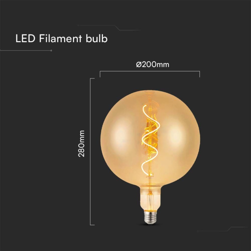 Lâmpada LED FILAMENT G200 E27/4W/230V 2700K