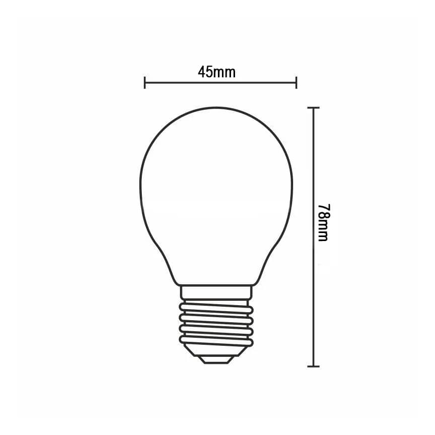Lâmpada LED FILAMENT G45 E14/4W/230V 4000K