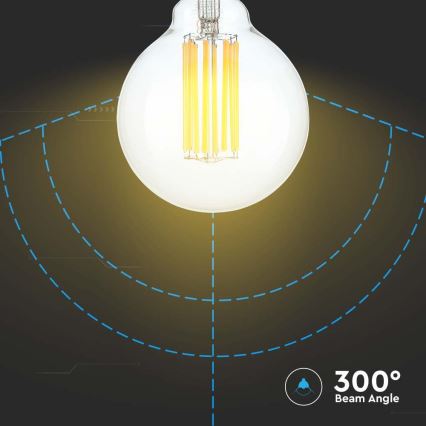 Lâmpada LED FILAMENT G95 E27/6W/230V 3000K