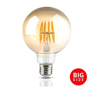 Lâmpada LED FILAMENT G95 E27/8W/230V 2200K