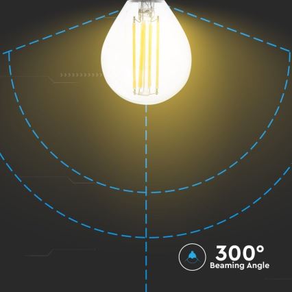 Lâmpada LED FILAMENT P45 E14/6W/230V 2700K