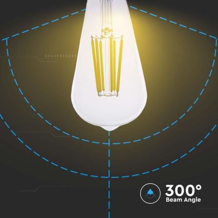 Lâmpada LED FILAMENT ST64 E27/4W/230V 3000K Classe energética A