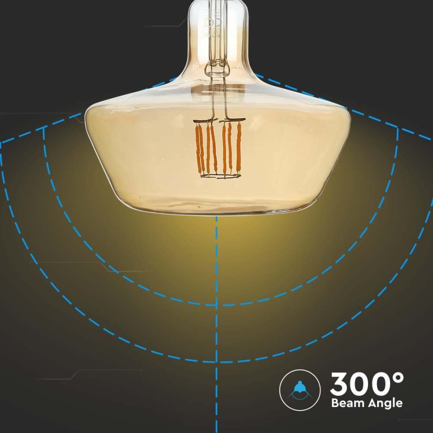Lâmpada LED FILAMENT T180 E27/8W/230V 1800K