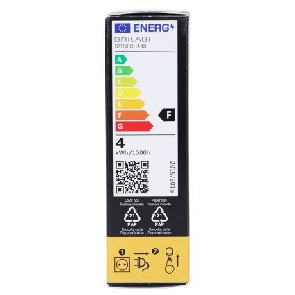 Lâmpada LED FILAMENT T25 E14/4W/230V 3000K - BRILAGI