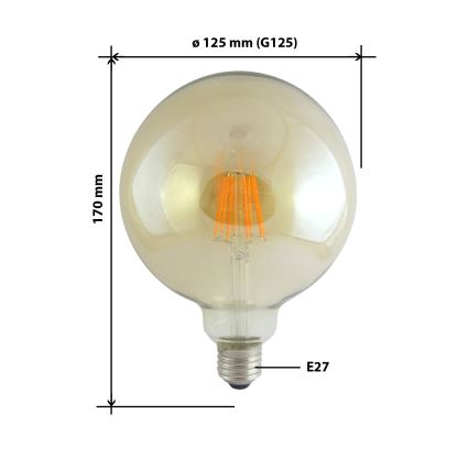 Lâmpada LED FILAMENT VINTAGE E27/10W/230V 2000K