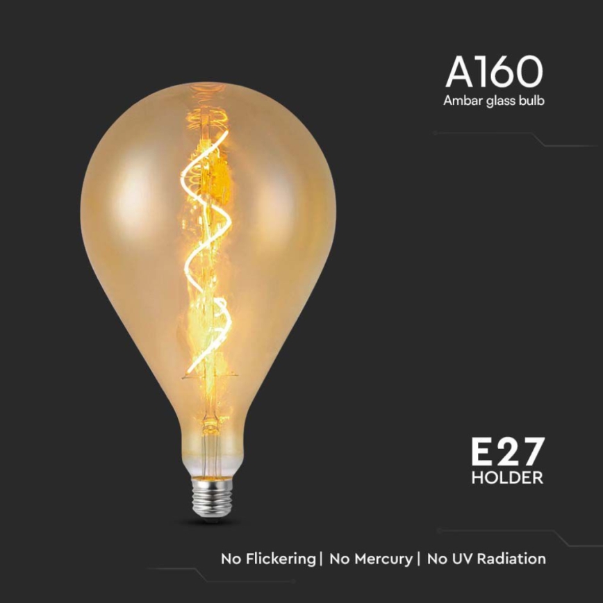 Lâmpada LED FILAMENTO A160 E27/4W/230V 1800K