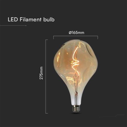 Lâmpada LED Filamento A165 E27/4W/230V 1800K