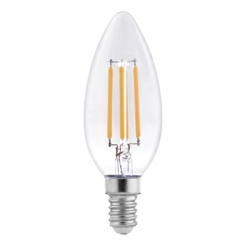 Lâmpada LED FILAMENTO C37 E14/6W/2300V 3000K