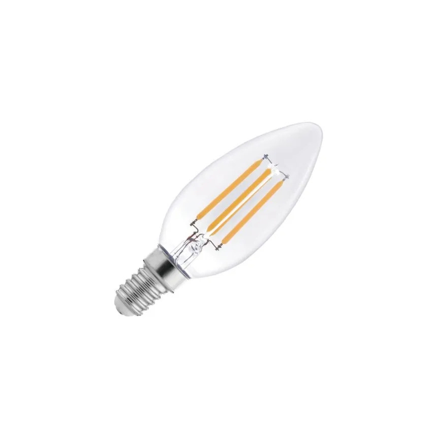 Lâmpada LED Filamento C37 E14/6W/230V 4000K