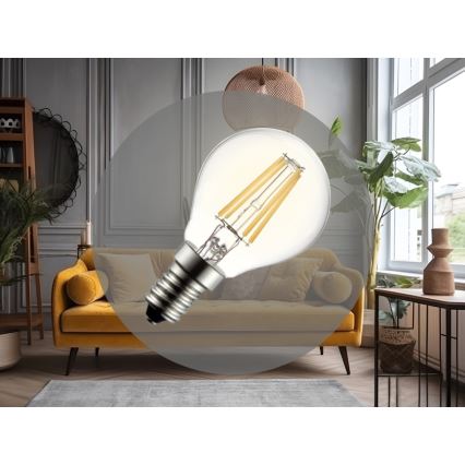 Lâmpada LED Filamento G45 E14/6W/230V 3000K